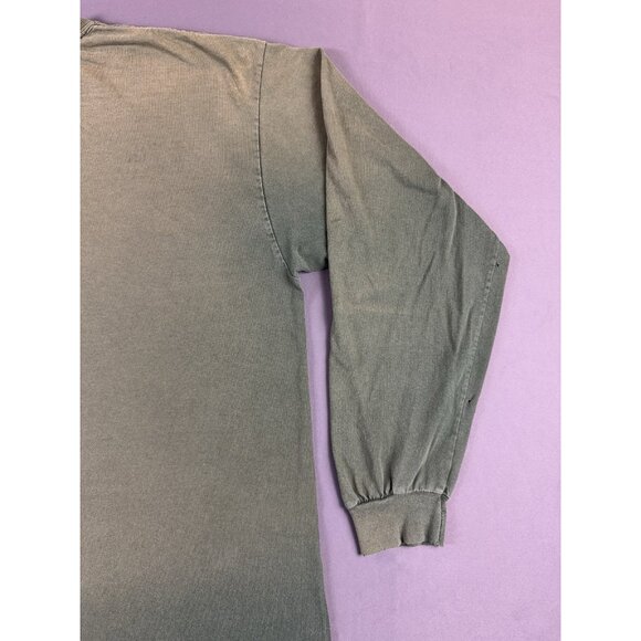 Rare Vintage Y2K Olive Forest Green Faded Longsleeve Shirt XL Streetwear Hype - Picture 12 of 15